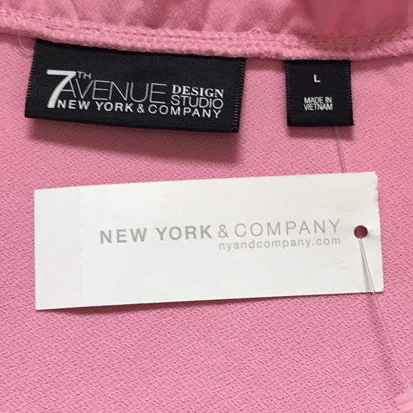 New York & Co. 7th Avenue Lrg Top sleeveless Pink - Picture 5 of 5